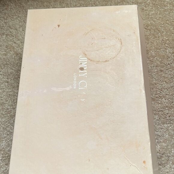 Jimmy Choo Anouk Suede Nude 120mm 38.5 - Picture 8 of 12